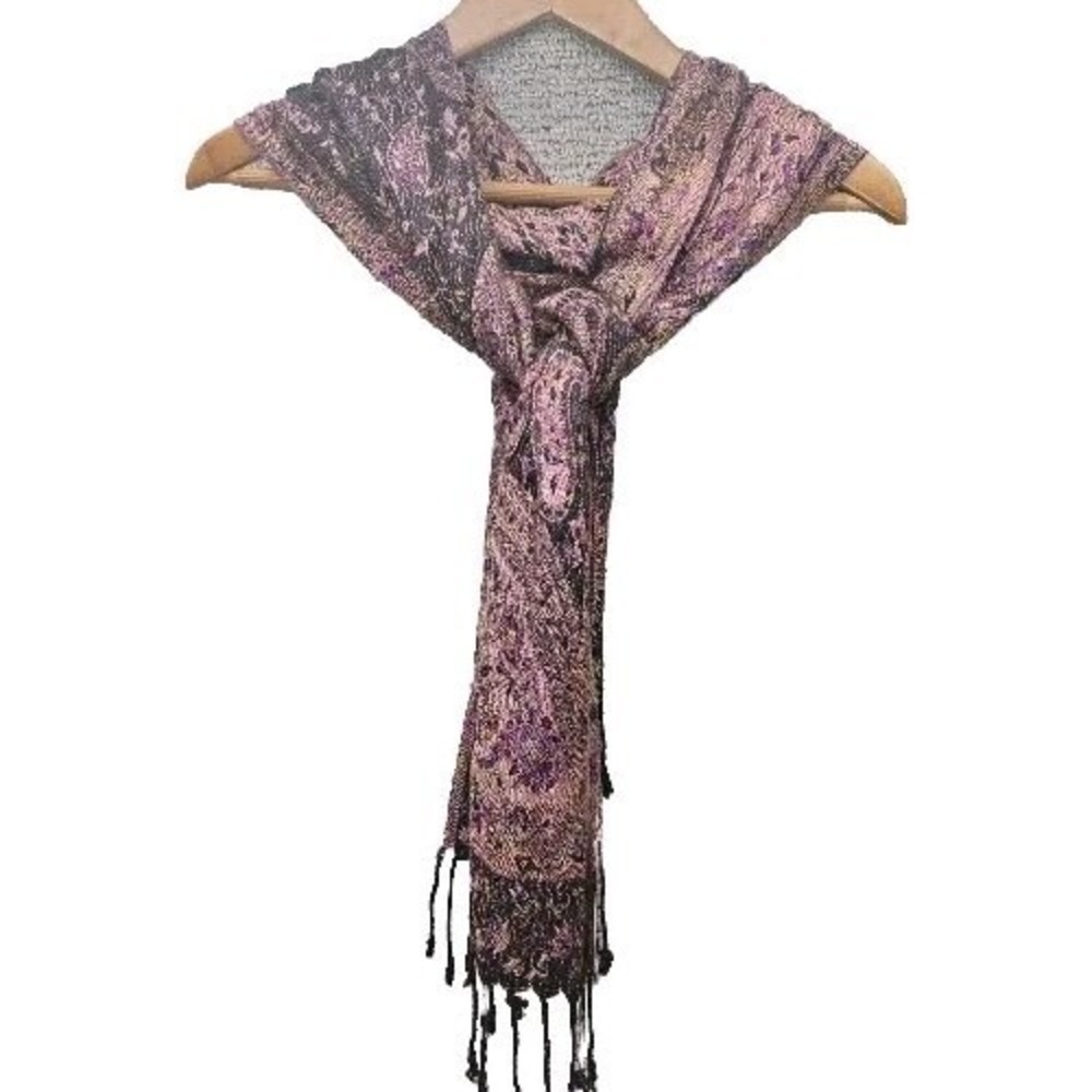 NWT Alpaca Connection scarf natural fiber garment hypoallergenic floral‎ print